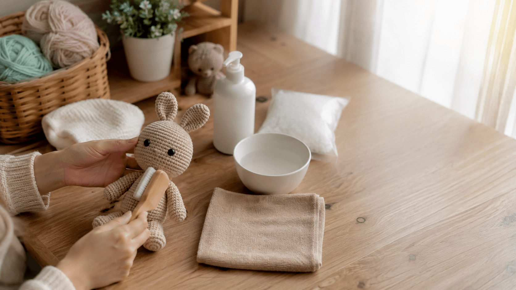 Thú len handmade cần được bảo quản nhẹ nhàng