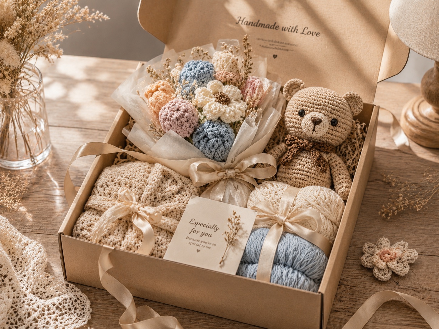 Bộ quà tặng handmade từ len
